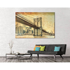 Manhattan Bridge №119 Ready to Hang Canvas PrintCanvas art arrives ready to hang, with hanging accessories included and no additional framing required. Every canvas print is hand-crafted, made on-demand at our workshop and expertly stretched around 100% N