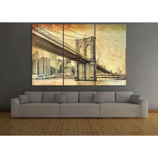 Manhattan Bridge №119 Ready to Hang Canvas PrintCanvas art arrives ready to hang, with hanging accessories included and no additional framing required. Every canvas print is hand-crafted, made on-demand at our workshop and expertly stretched around 100% N