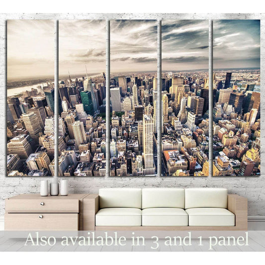 Manhattan skyline №786 Ready to Hang Canvas PrintCanvas art arrives ready to hang, with hanging accessories included and no additional framing required. Every canvas print is hand-crafted, made on-demand at our workshop and expertly stretched around 100%