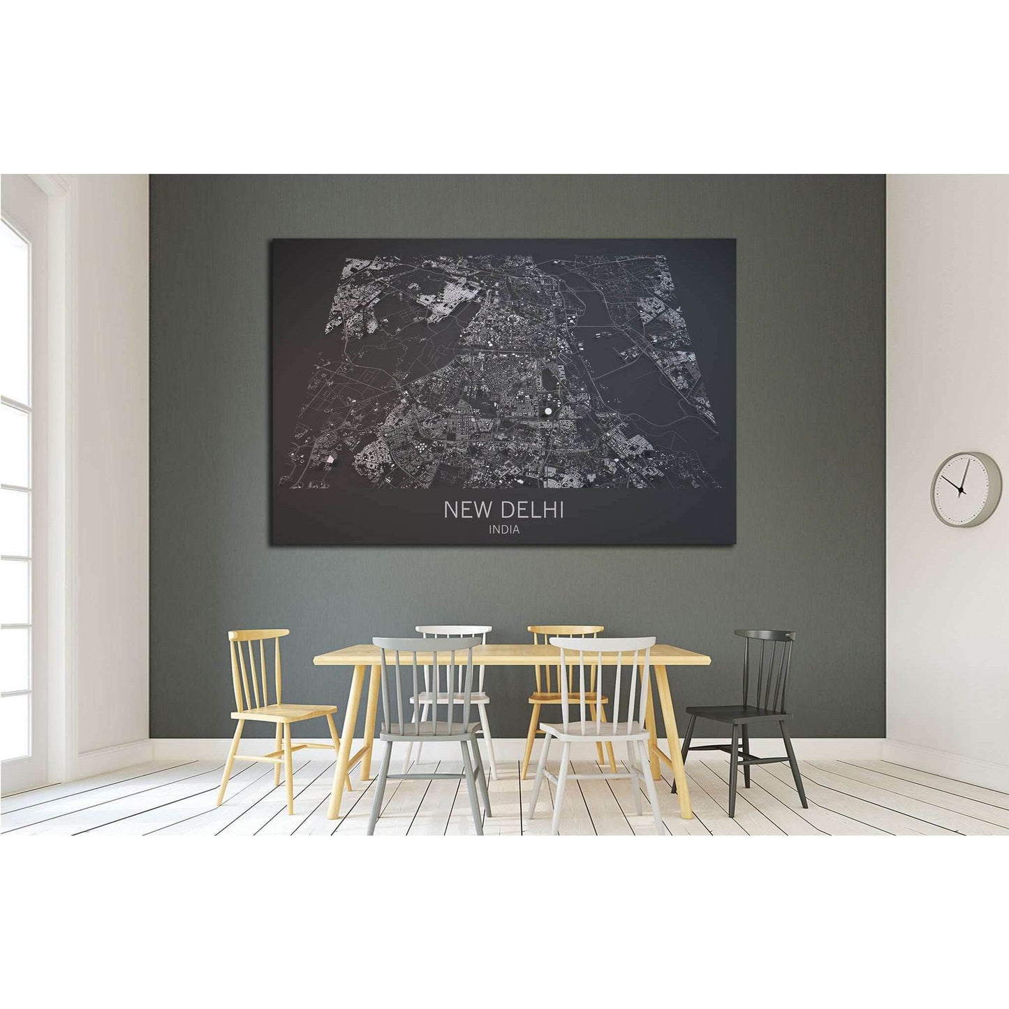 Map of New Delhi, India Canvas ArtworkDecorate your walls with a stunning New Delhi Map Canvas Art Print from the world's largest art gallery. Choose from thousands of Blueprint City Map artworks with various sizing options. Choose your perfect art print