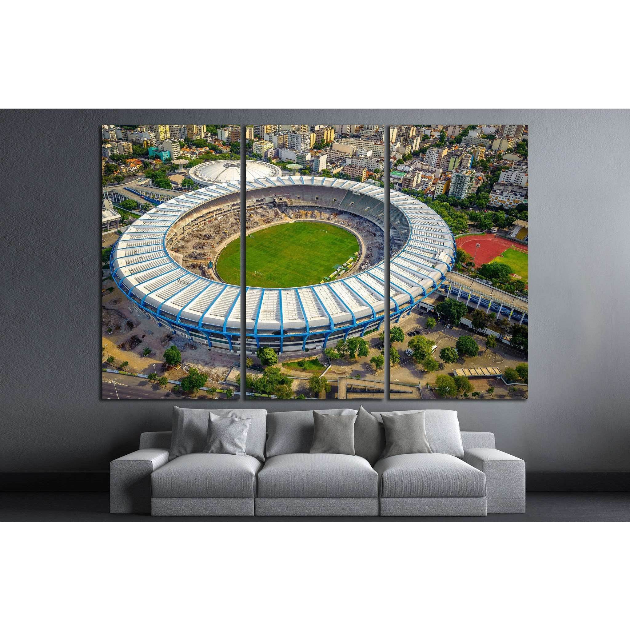 Maracana Stadium, Rio De Janeiro, Brazil №1167 Ready to Hang Canvas PrintCanvas art arrives ready to hang, with hanging accessories included and no additional framing required. Every canvas print is hand-crafted, made on-demand at our workshop and expertl