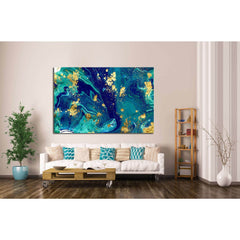Marbled blue abstract №1060 Ready to Hang Canvas PrintCanvas art arrives ready to hang, with hanging accessories included and no additional framing required. Every canvas print is hand-crafted, made on-demand at our workshop and expertly stretched around