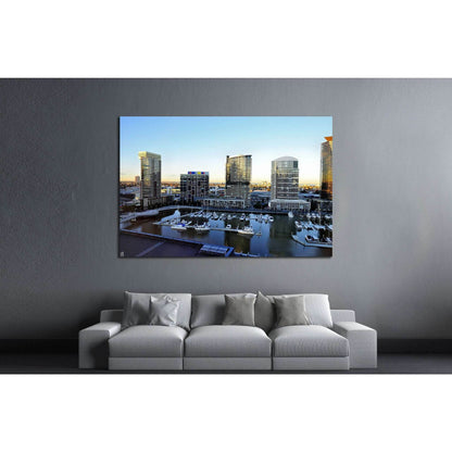 MELBOURNE, AUSTRALIA , Docklands is one of the largest urban renewal projects in Victoria №2053 Ready to Hang Canvas PrintCanvas art arrives ready to hang, with hanging accessories included and no additional framing required. Every canvas print is hand-cr