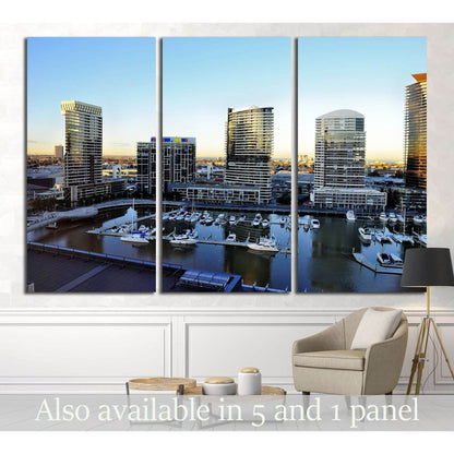 MELBOURNE, AUSTRALIA , Docklands is one of the largest urban renewal projects in Victoria №2053 Ready to Hang Canvas PrintCanvas art arrives ready to hang, with hanging accessories included and no additional framing required. Every canvas print is hand-cr