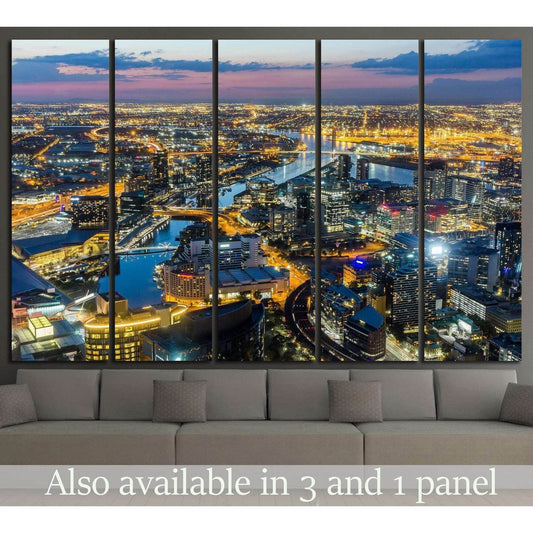 Melbourne City №801 Ready to Hang Canvas PrintCanvas art arrives ready to hang, with hanging accessories included and no additional framing required. Every canvas print is hand-crafted, made on-demand at our workshop and expertly stretched around 100% Nor