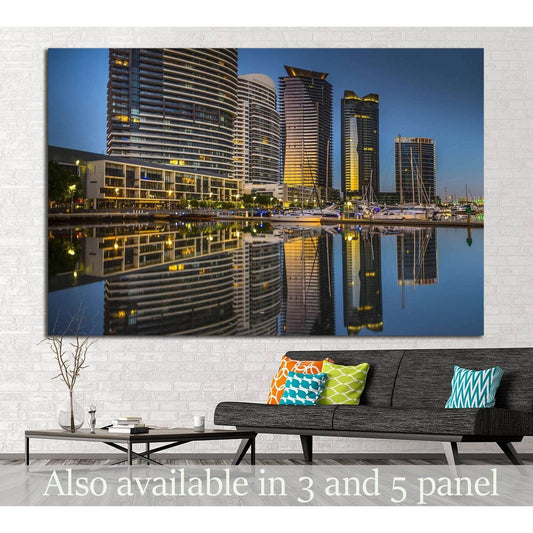 Melbourne city №812 Ready to Hang Canvas PrintCanvas art arrives ready to hang, with hanging accessories included and no additional framing required. Every canvas print is hand-crafted, made on-demand at our workshop and expertly stretched around 100% Nor