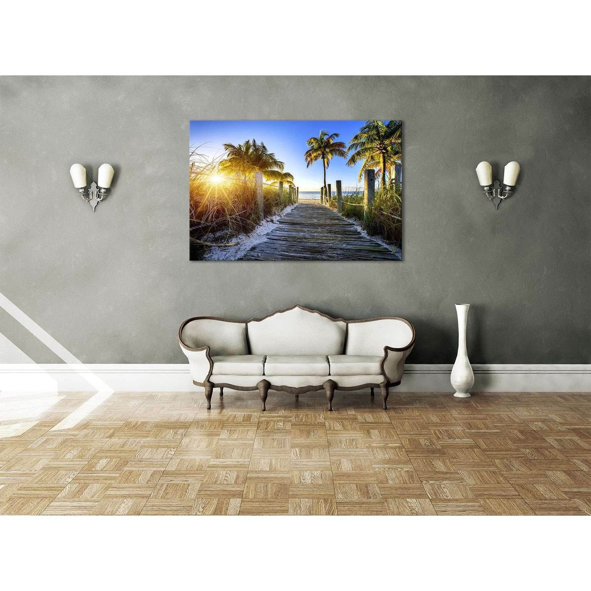 Miami Beach №626 Ready to Hang Canvas PrintCanvas art arrives ready to hang, with hanging accessories included and no additional framing required. Every canvas print is hand-crafted, made on-demand at our workshop and expertly stretched around 100% North