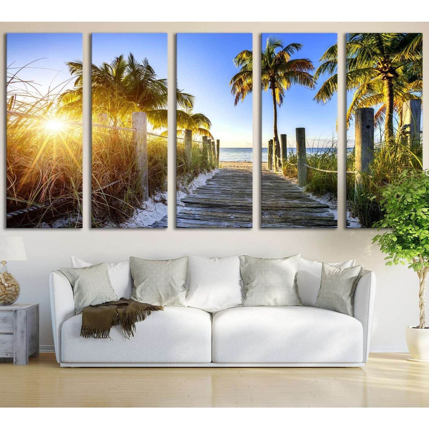 Miami Beach №626 Ready to Hang Canvas PrintCanvas art arrives ready to hang, with hanging accessories included and no additional framing required. Every canvas print is hand-crafted, made on-demand at our workshop and expertly stretched around 100% North