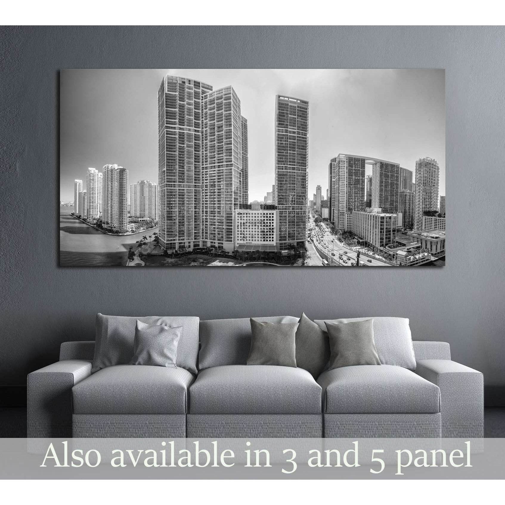 MIAMI №2735 Ready to Hang Canvas PrintCanvas art arrives ready to hang, with hanging accessories included and no additional framing required. Every canvas print is hand-crafted, made on-demand at our workshop and expertly stretched around 100% North Ameri