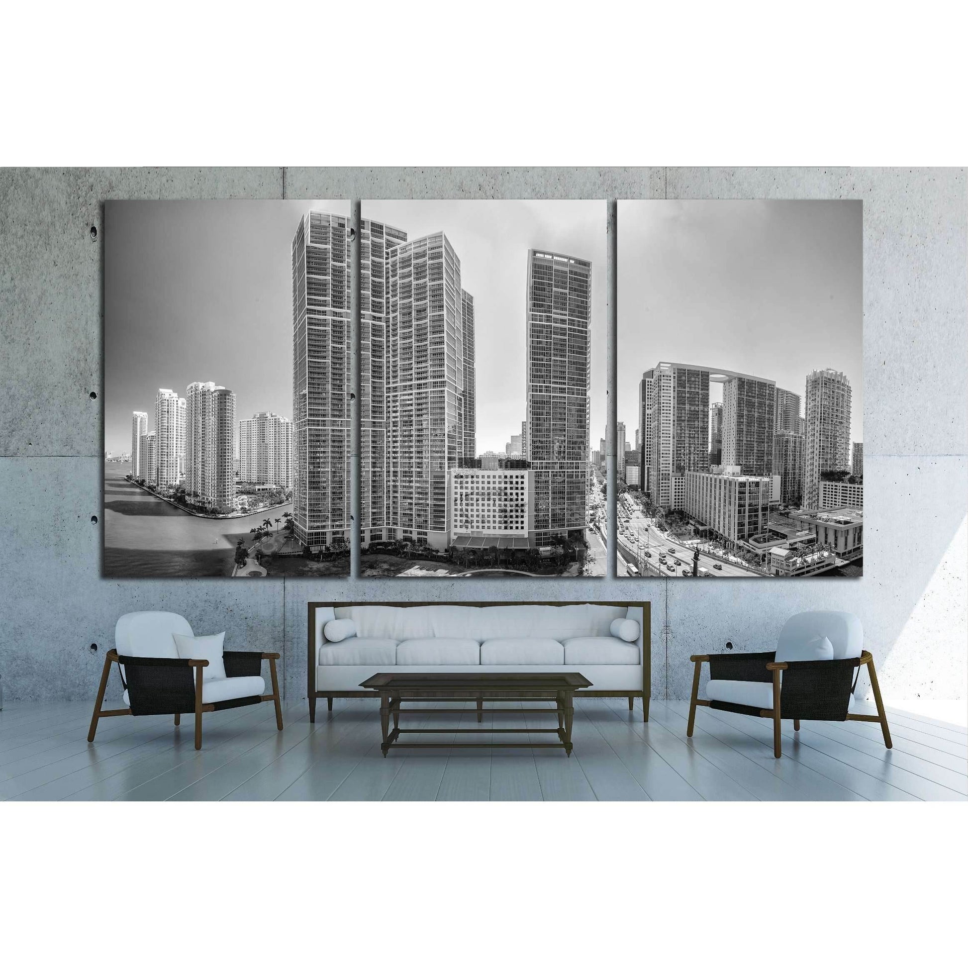 MIAMI №2735 Ready to Hang Canvas PrintCanvas art arrives ready to hang, with hanging accessories included and no additional framing required. Every canvas print is hand-crafted, made on-demand at our workshop and expertly stretched around 100% North Ameri