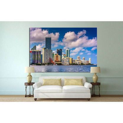 Miami Skyline from Virginia Key, Miami, Florida №1633 Ready to Hang Canvas PrintCanvas art arrives ready to hang, with hanging accessories included and no additional framing required. Every canvas print is hand-crafted, made on-demand at our workshop and