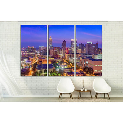 Midtown Atlanta Skyline №1729 Ready to Hang Canvas PrintCanvas art arrives ready to hang, with hanging accessories included and no additional framing required. Every canvas print is hand-crafted, made on-demand at our workshop and expertly stretched aroun