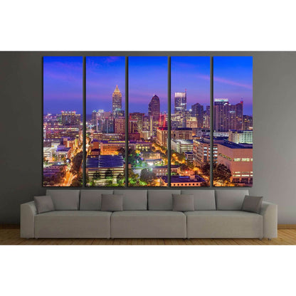 Midtown Atlanta Skyline №1729 Ready to Hang Canvas PrintCanvas art arrives ready to hang, with hanging accessories included and no additional framing required. Every canvas print is hand-crafted, made on-demand at our workshop and expertly stretched aroun