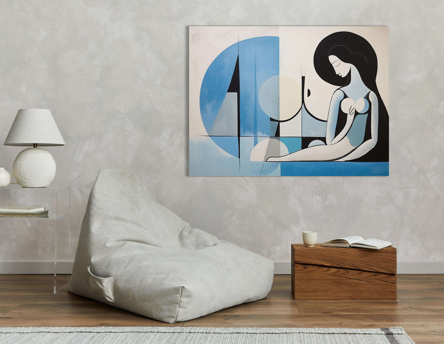 Minimalist Female Silhouette - Canvas Print - Artoholica Ready to Hang Canvas Print