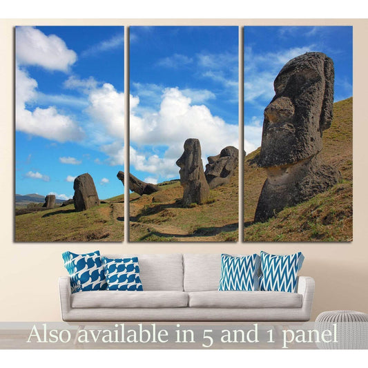 Moai at Rano Raraku, Easter Island, Chile №2492 Ready to Hang Canvas PrintCanvas art arrives ready to hang, with hanging accessories included and no additional framing required. Every canvas print is hand-crafted, made on-demand at our workshop and expert