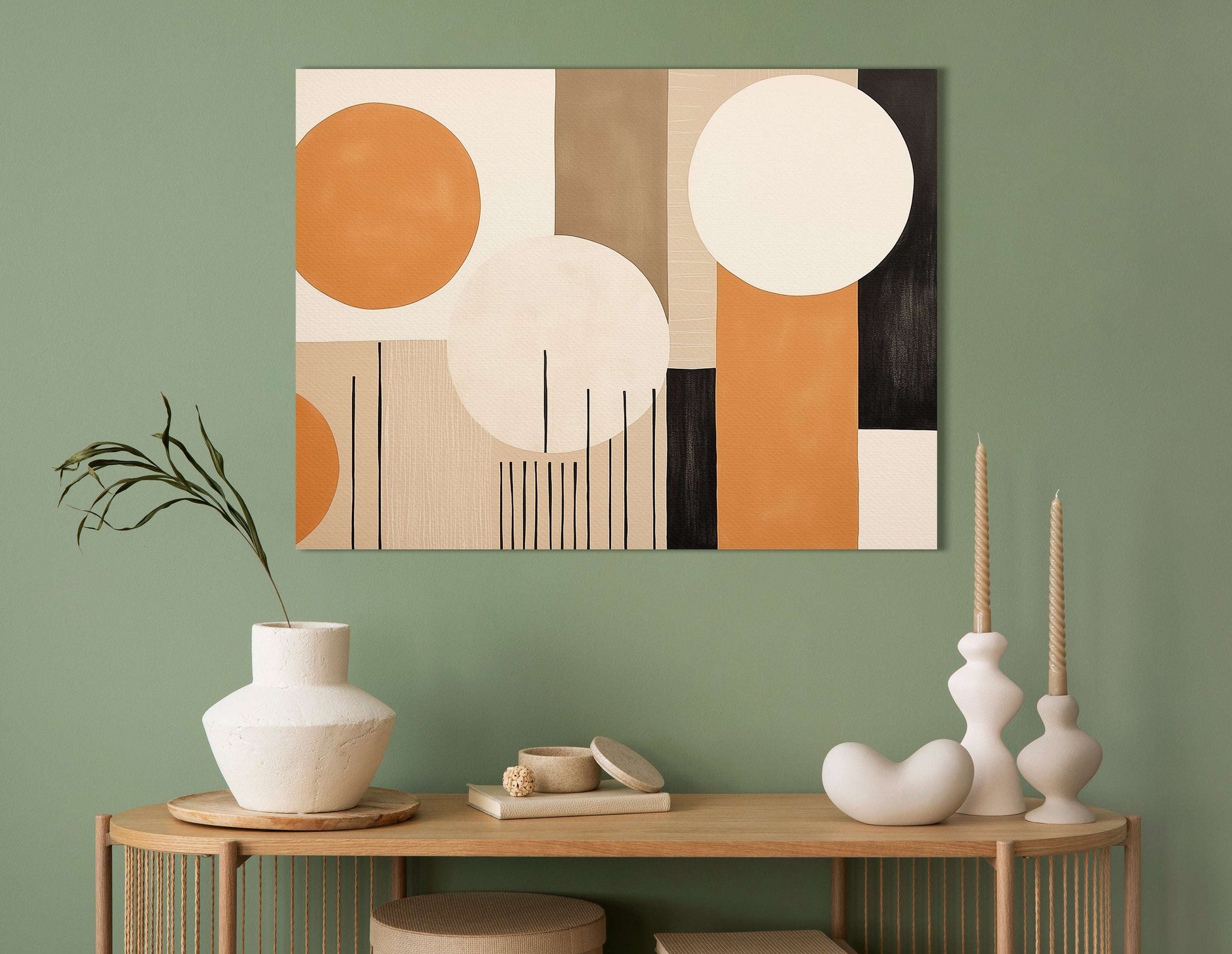 Modern Abstract Circle - Canvas Print - Artoholica Ready to Hang Canvas Print