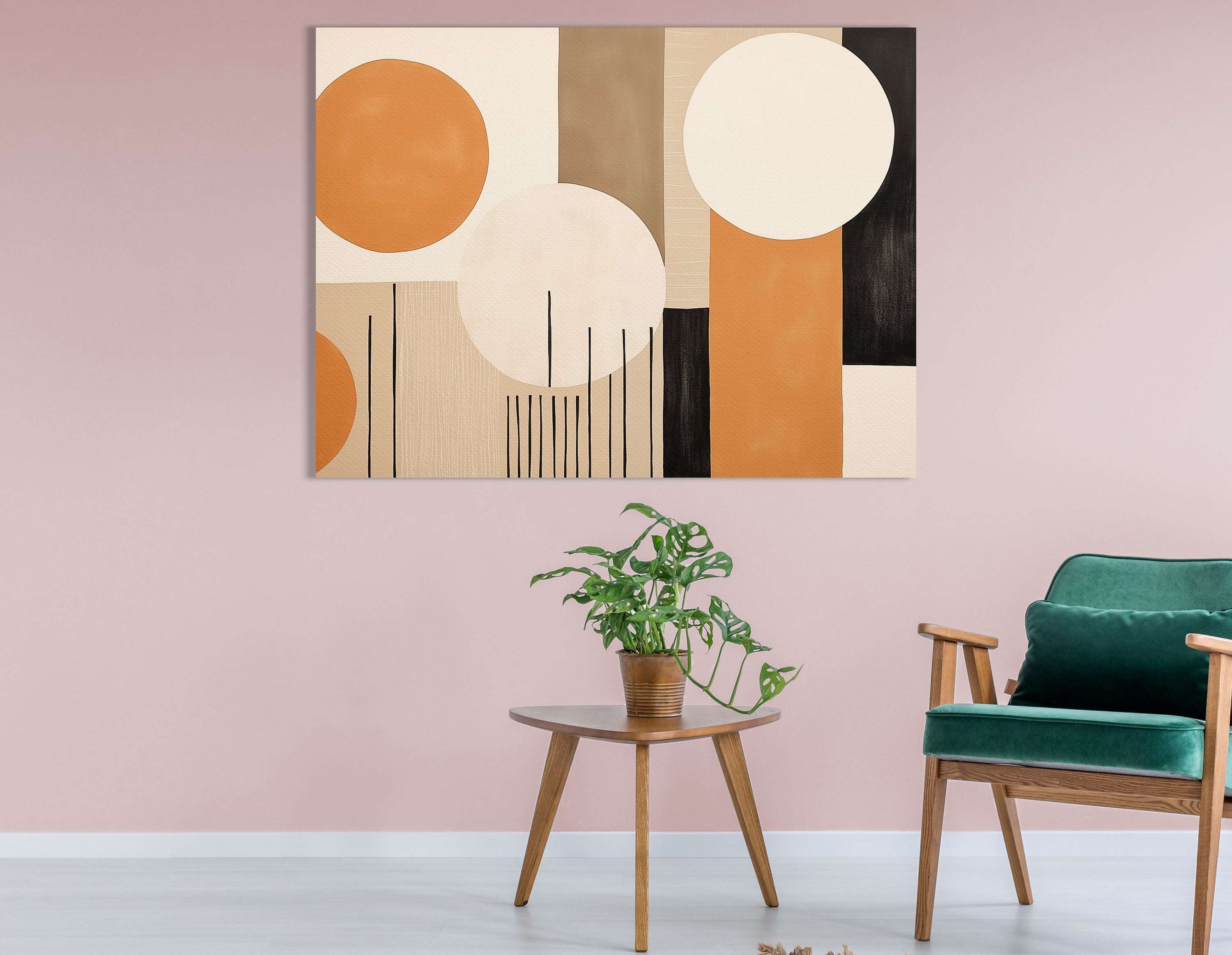 Modern Abstract Circle - Canvas Print - Artoholica Ready to Hang Canvas Print