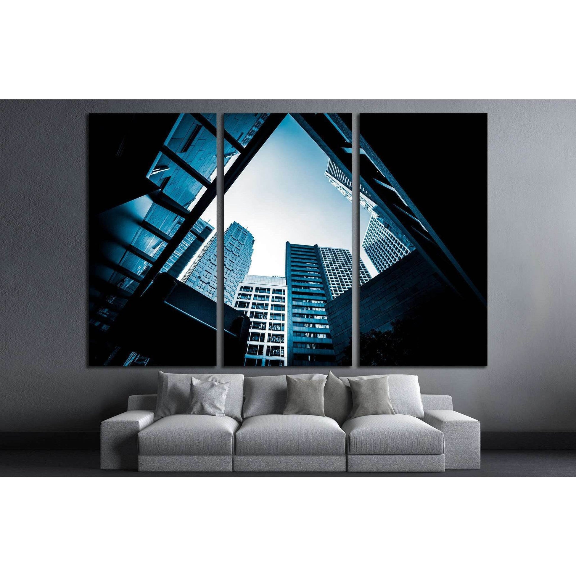 Modern Architecture monochrome tone №1577 Ready to Hang Canvas PrintCanvas art arrives ready to hang, with hanging accessories included and no additional framing required. Every canvas print is hand-crafted, made on-demand at our workshop and expertly str