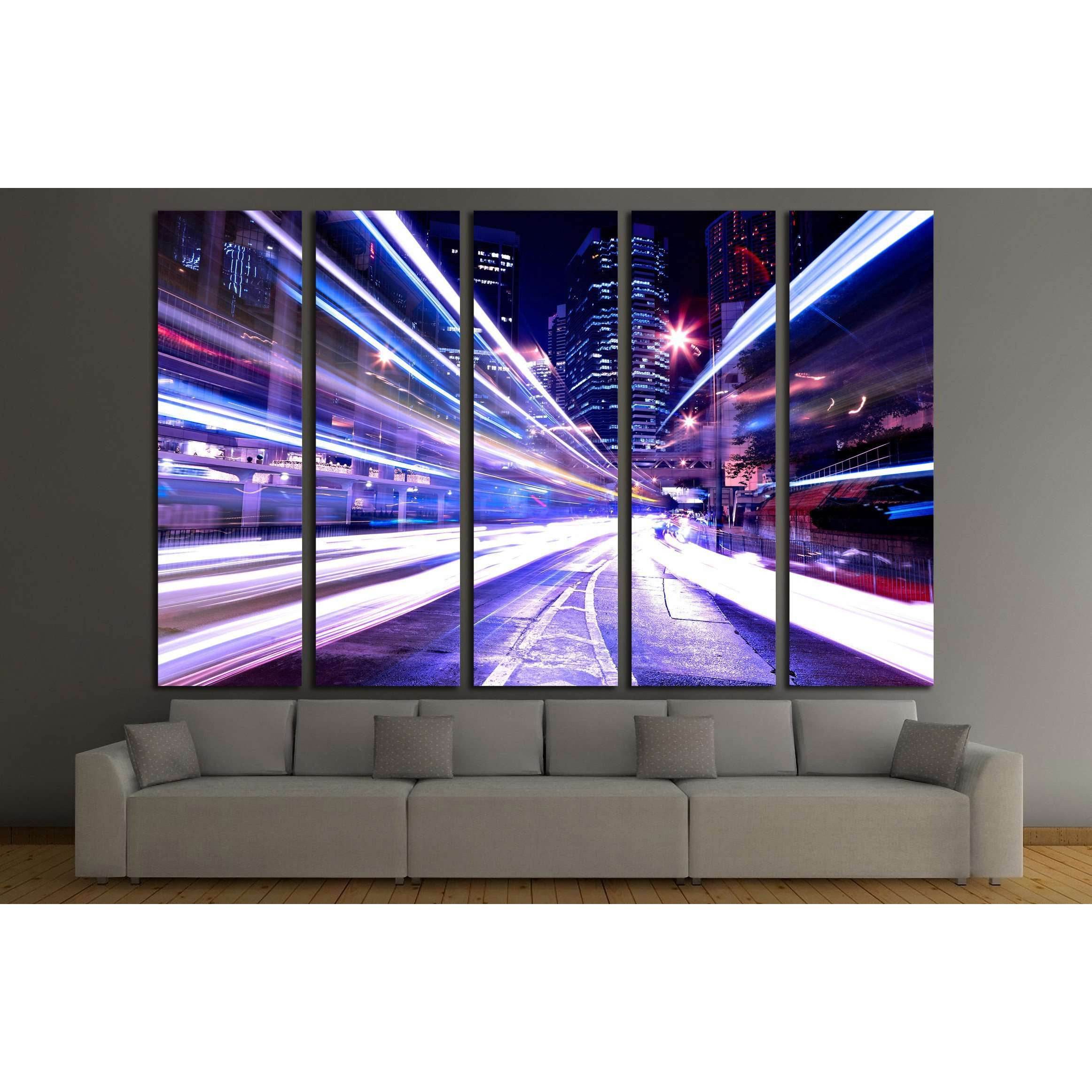modern city at night №2289 Ready to Hang Canvas PrintCanvas art arrives ready to hang, with hanging accessories included and no additional framing required. Every canvas print is hand-crafted, made on-demand at our workshop and expertly stretched around 1