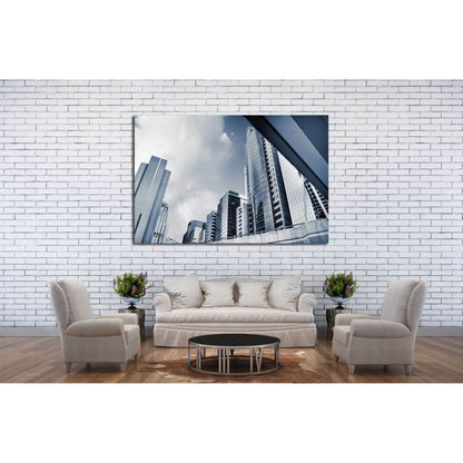 Modern city skyline with skyscrapers and office buildings №2234 Ready to Hang Canvas PrintCanvas art arrives ready to hang, with hanging accessories included and no additional framing required. Every canvas print is hand-crafted, made on-demand at our wor