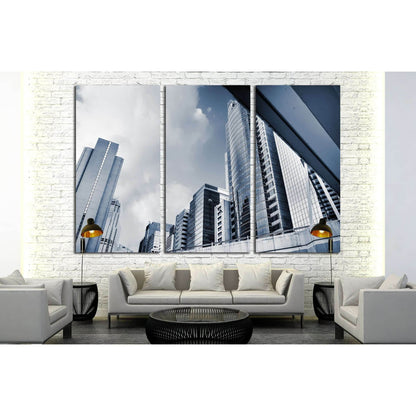 Modern city skyline with skyscrapers and office buildings №2234 Ready to Hang Canvas PrintCanvas art arrives ready to hang, with hanging accessories included and no additional framing required. Every canvas print is hand-crafted, made on-demand at our wor