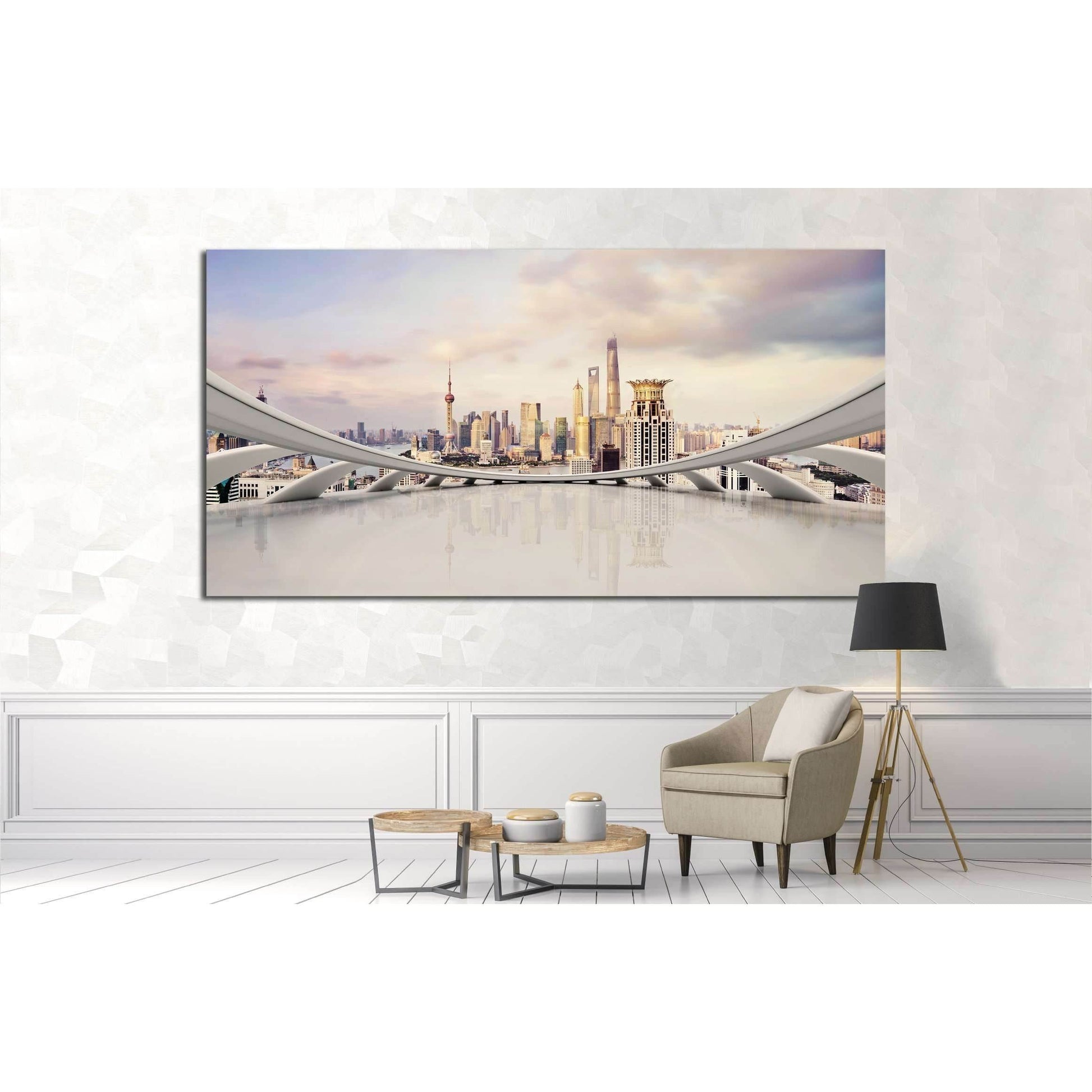 modern city skyline,traffic and cityscape in Shanghai, China №1522 Ready to Hang Canvas PrintCanvas art arrives ready to hang, with hanging accessories included and no additional framing required. Every canvas print is hand-crafted, made on-demand at our