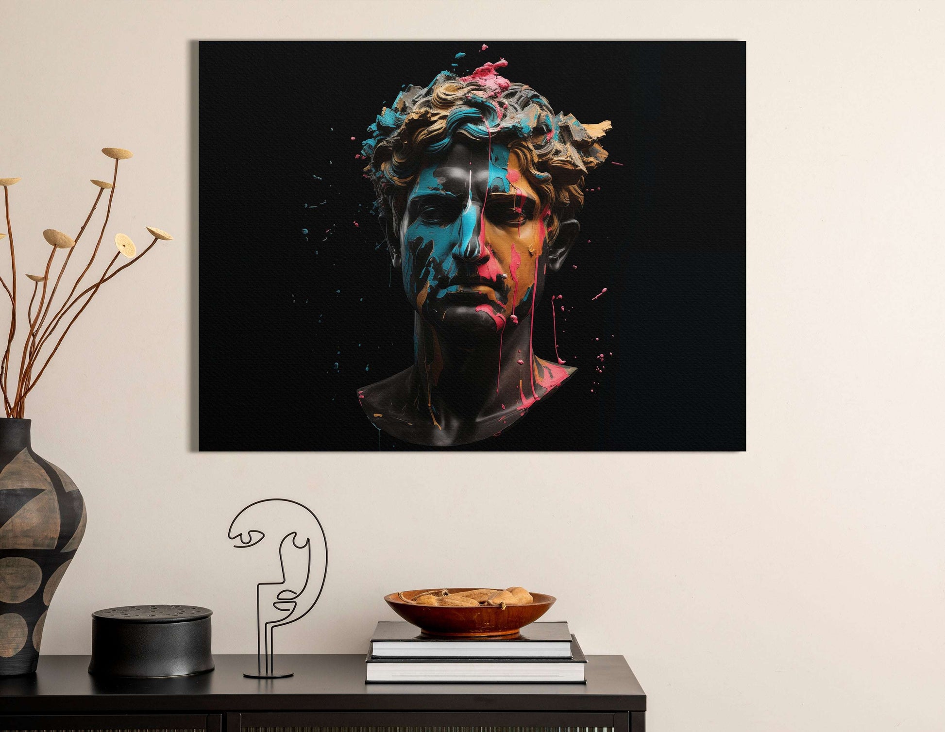 Modern Interpretation of Classical Sculpture - Canvas Print - Artoholica Ready to Hang Canvas Print