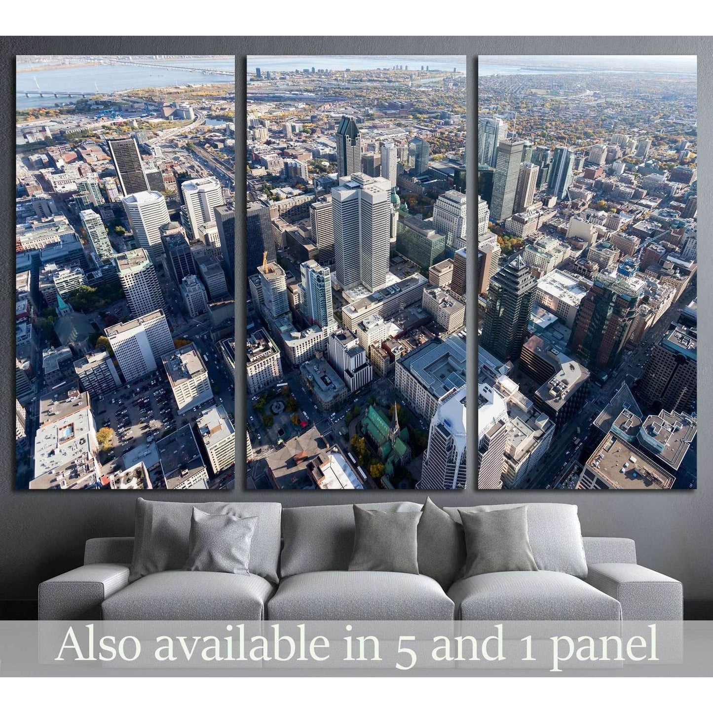 Montreal city center and its landmark buildings, Canada №2082 Ready to Hang Canvas PrintCanvas art arrives ready to hang, with hanging accessories included and no additional framing required. Every canvas print is hand-crafted, made on-demand at our works