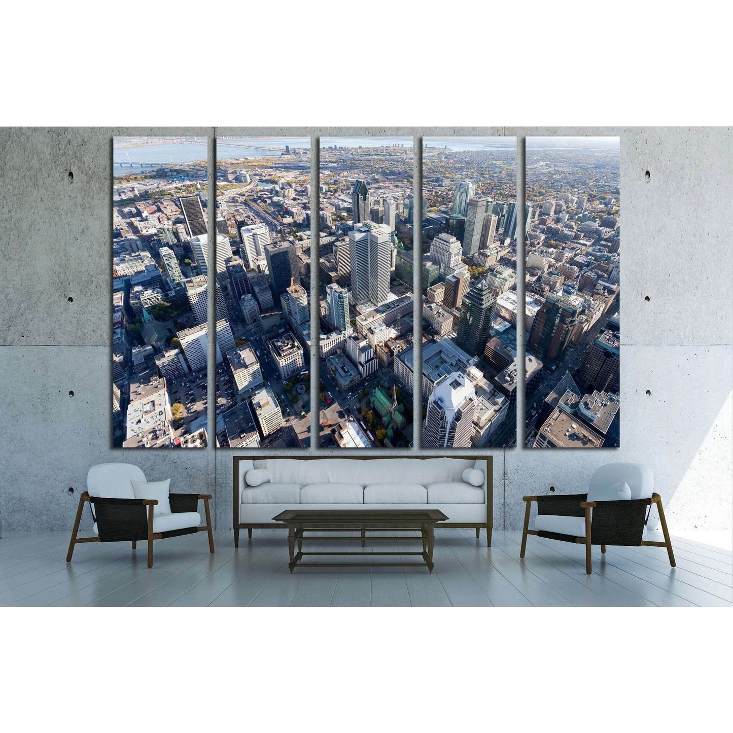 Montreal city center and its landmark buildings, Canada №2082 Ready to Hang Canvas PrintCanvas art arrives ready to hang, with hanging accessories included and no additional framing required. Every canvas print is hand-crafted, made on-demand at our works