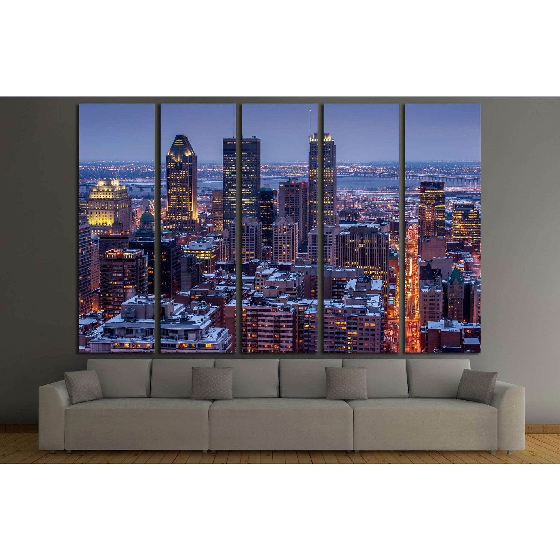 Montreal City №2039 Ready to Hang Canvas PrintCanvas art arrives ready to hang, with hanging accessories included and no additional framing required. Every canvas print is hand-crafted, made on-demand at our workshop and expertly stretched around 100% Nor