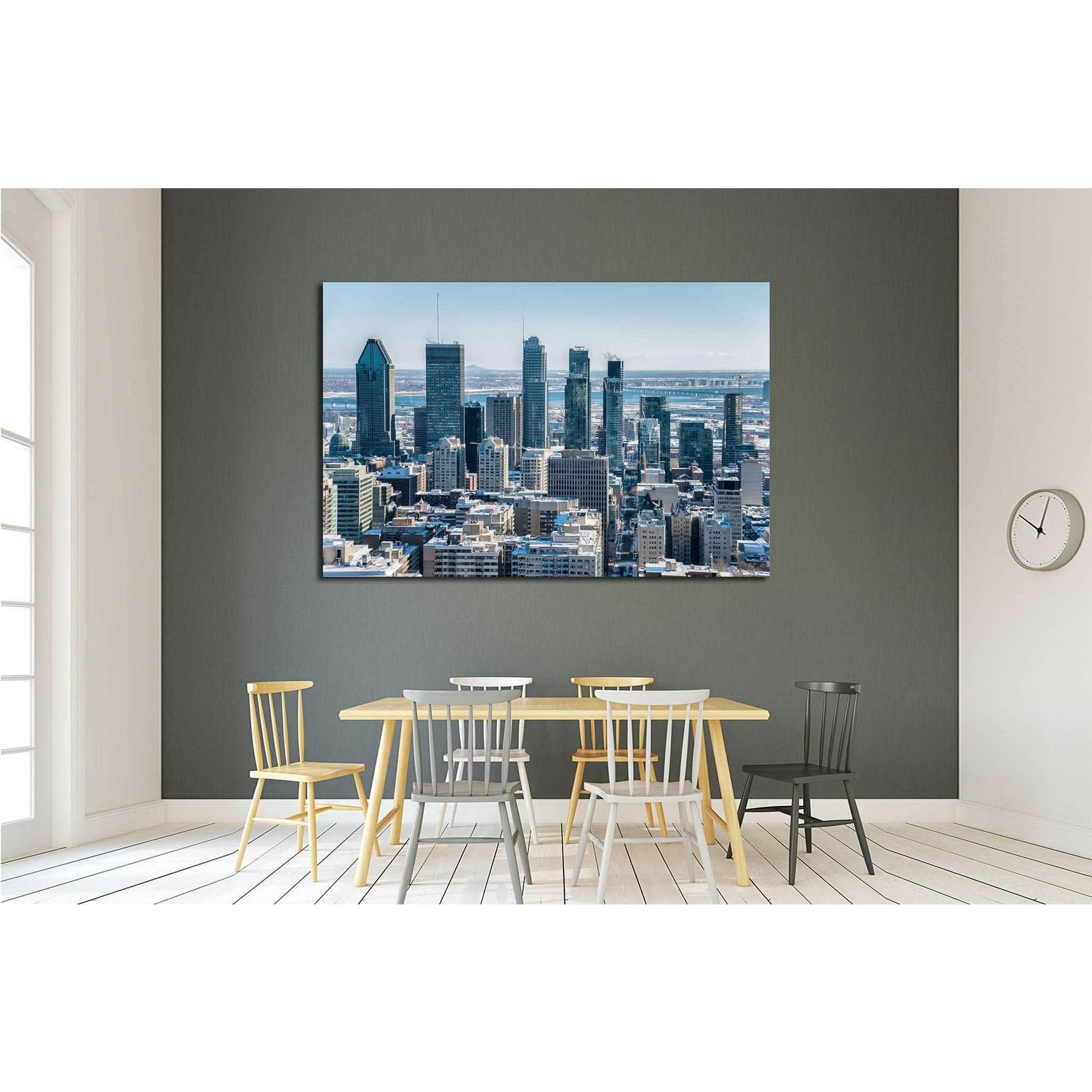 Montreal Skyline from Kondiaronk Belvedere Mont-Royal in Winter №2025 Ready to Hang Canvas PrintCanvas art arrives ready to hang, with hanging accessories included and no additional framing required. Every canvas print is hand-crafted, made on-demand at o