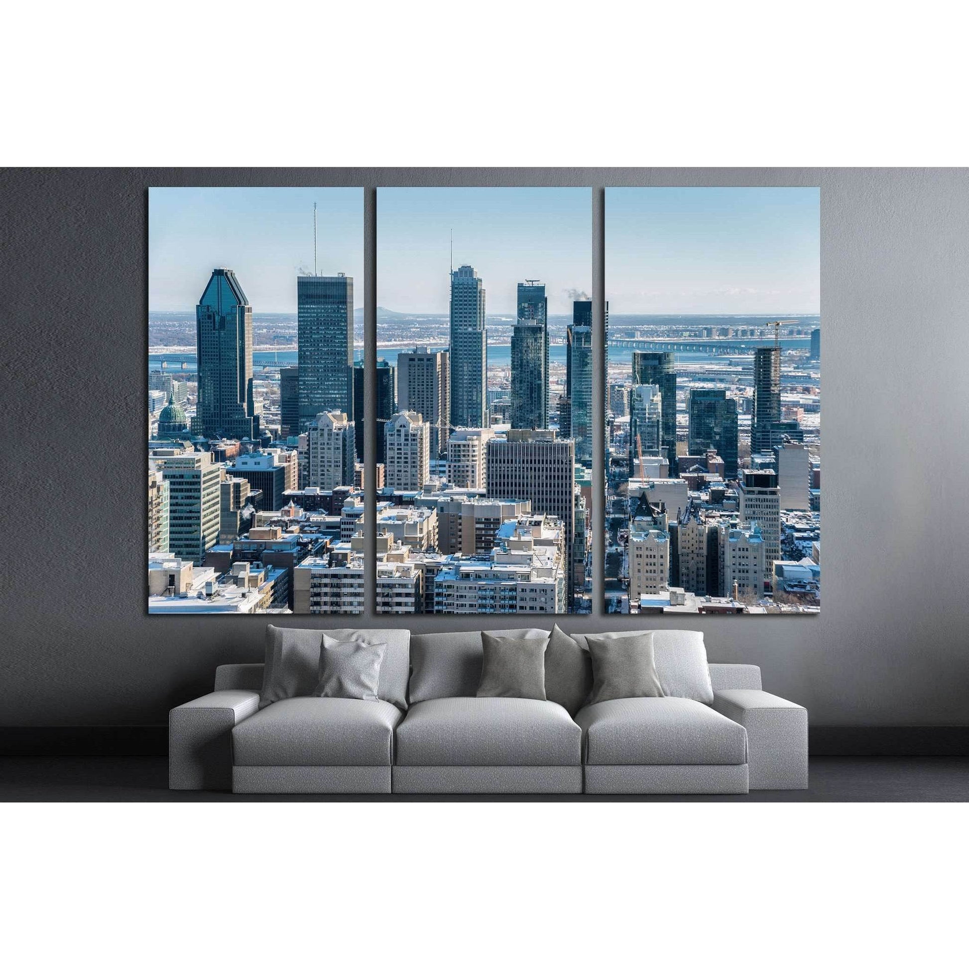 Montreal Skyline from Kondiaronk Belvedere Mont-Royal in Winter №2025 Ready to Hang Canvas PrintCanvas art arrives ready to hang, with hanging accessories included and no additional framing required. Every canvas print is hand-crafted, made on-demand at o