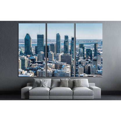 Montreal Skyline from Kondiaronk Belvedere Mont-Royal in Winter №2025 Ready to Hang Canvas PrintCanvas art arrives ready to hang, with hanging accessories included and no additional framing required. Every canvas print is hand-crafted, made on-demand at o