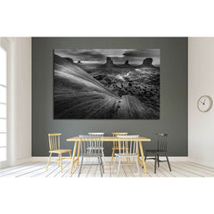 Monument Valley Black and White Famous American Landscapes №1992 Ready to Hang Canvas PrintCanvas art arrives ready to hang, with hanging accessories included and no additional framing required. Every canvas print is hand-crafted, made on-demand at our wo