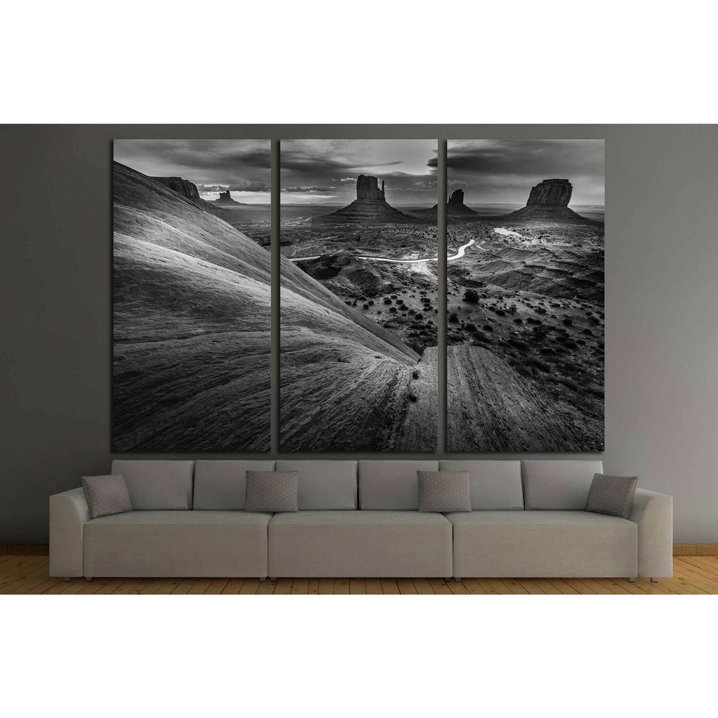 Monument Valley Black and White Famous American Landscapes №1992 Ready to Hang Canvas PrintCanvas art arrives ready to hang, with hanging accessories included and no additional framing required. Every canvas print is hand-crafted, made on-demand at our wo