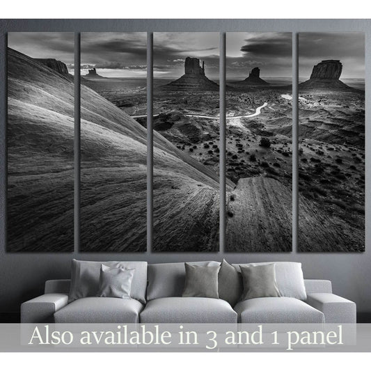 Monument Valley Black and White Famous American Landscapes №1992 Ready to Hang Canvas PrintCanvas art arrives ready to hang, with hanging accessories included and no additional framing required. Every canvas print is hand-crafted, made on-demand at our wo