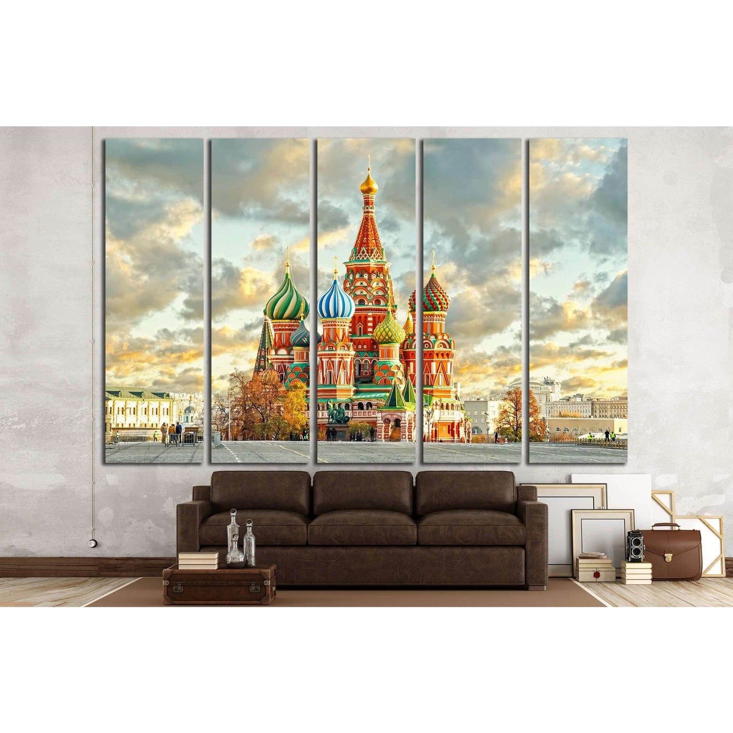 Moscow,Russia,Red square,view of St. Basil's Cathedral №1521 Ready to Hang Canvas PrintCanvas art arrives ready to hang, with hanging accessories included and no additional framing required. Every canvas print is hand-crafted, made on-demand at our worksh