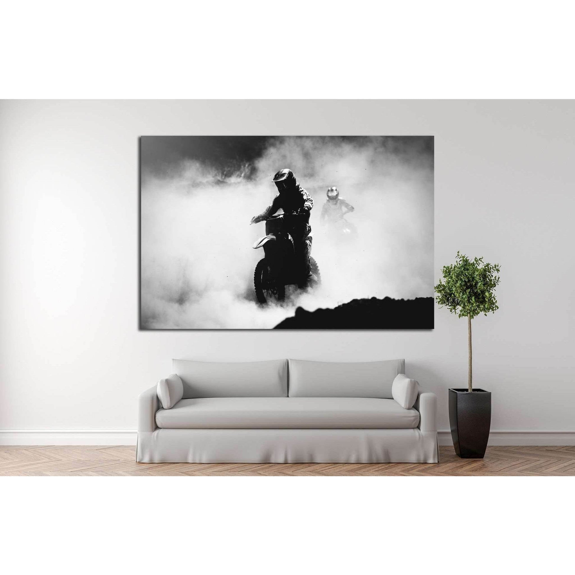 Motocross №166 Ready to Hang Canvas PrintCanvas art arrives ready to hang, with hanging accessories included and no additional framing required. Every canvas print is hand-crafted, made on-demand at our workshop and expertly stretched around 100% North Am