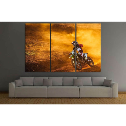 Motocross №169 Ready to Hang Canvas PrintCanvas art arrives ready to hang, with hanging accessories included and no additional framing required. Every canvas print is hand-crafted, made on-demand at our workshop and expertly stretched around 100% North Am