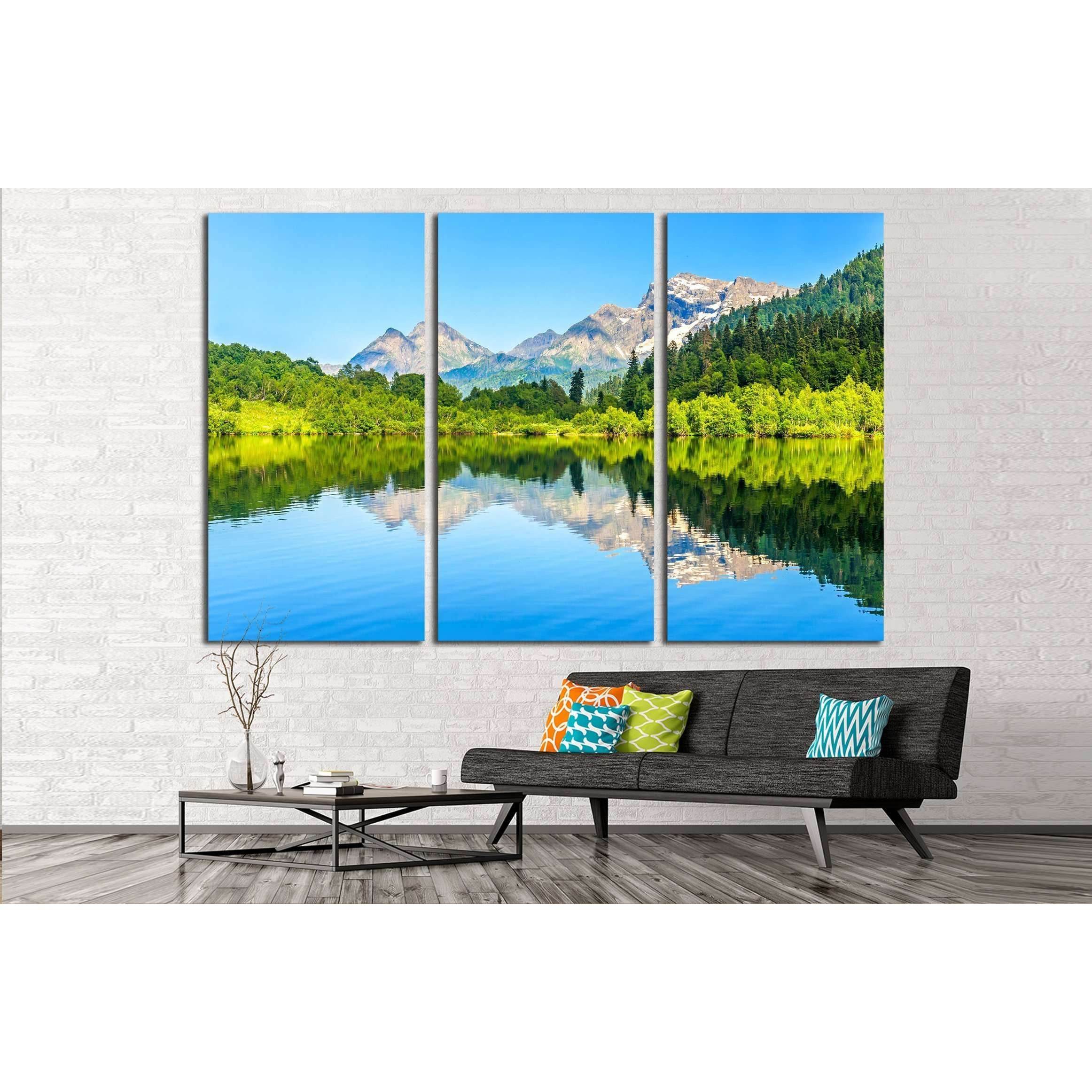 Mountain forest lake reflection №2910 Ready to Hang Canvas PrintCanvas art arrives ready to hang, with hanging accessories included and no additional framing required. Every canvas print is hand-crafted, made on-demand at our workshop and expertly stretch