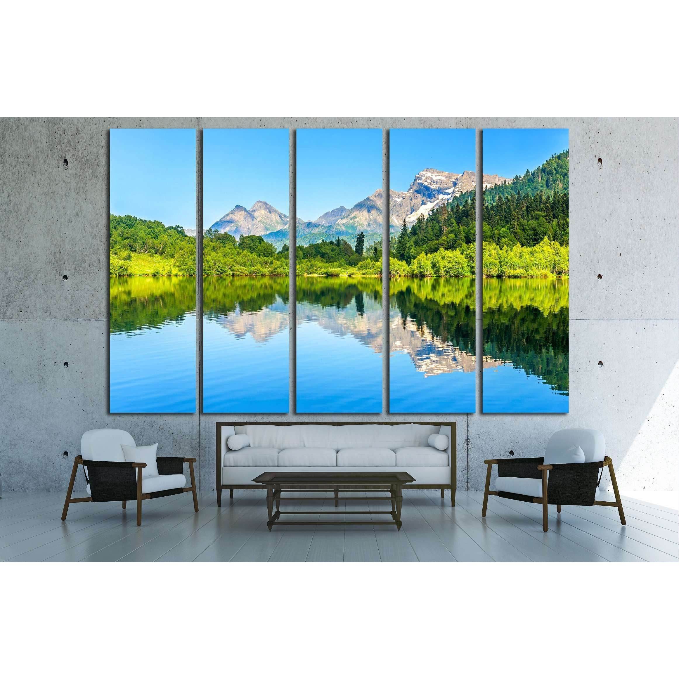 Mountain forest lake reflection №2910 Ready to Hang Canvas PrintCanvas art arrives ready to hang, with hanging accessories included and no additional framing required. Every canvas print is hand-crafted, made on-demand at our workshop and expertly stretch
