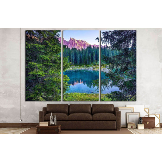 Mountain lake forest reflection landscape №2911 Ready to Hang Canvas PrintCanvas art arrives ready to hang, with hanging accessories included and no additional framing required. Every canvas print is hand-crafted, made on-demand at our workshop and expert