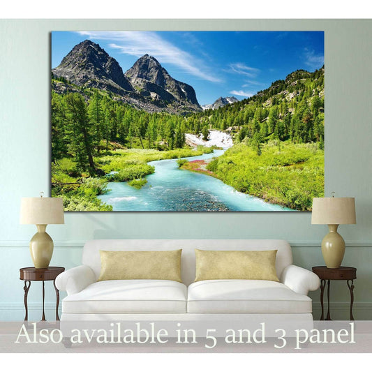 Mountain landscape №637 Ready to Hang Canvas PrintCanvas art arrives ready to hang, with hanging accessories included and no additional framing required. Every canvas print is hand-crafted, made on-demand at our workshop and expertly stretched around 100%