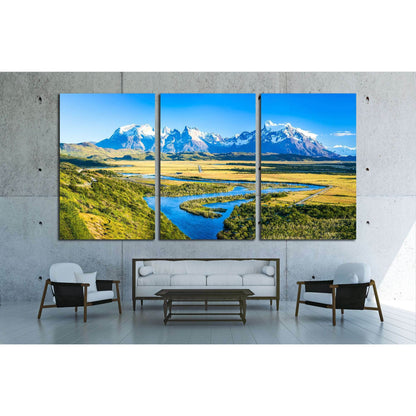 Mountain river valley panorama landscape №2912 Ready to Hang Canvas PrintCanvas art arrives ready to hang, with hanging accessories included and no additional framing required. Every canvas print is hand-crafted, made on-demand at our workshop and expertl