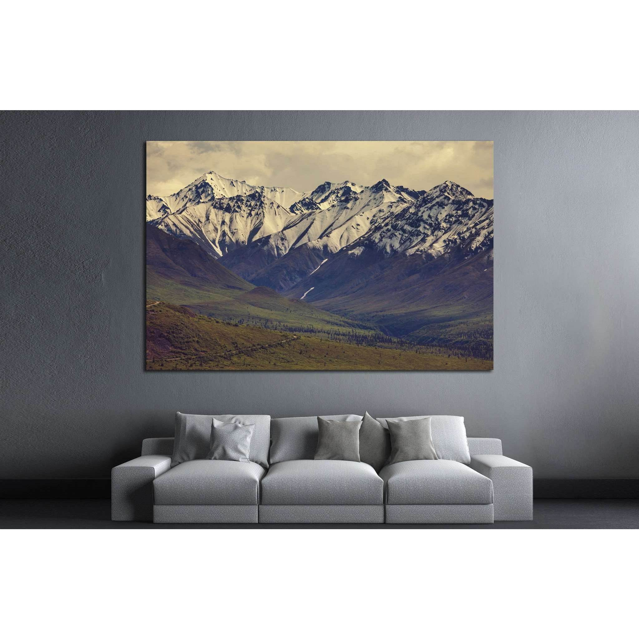 Mountains in Alaska №639 Ready to Hang Canvas PrintCanvas art arrives ready to hang, with hanging accessories included and no additional framing required. Every canvas print is hand-crafted, made on-demand at our workshop and expertly stretched around 100