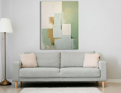 Muted Geometric Abstract - Canvas Print - Artoholica Ready to Hang Canvas Print