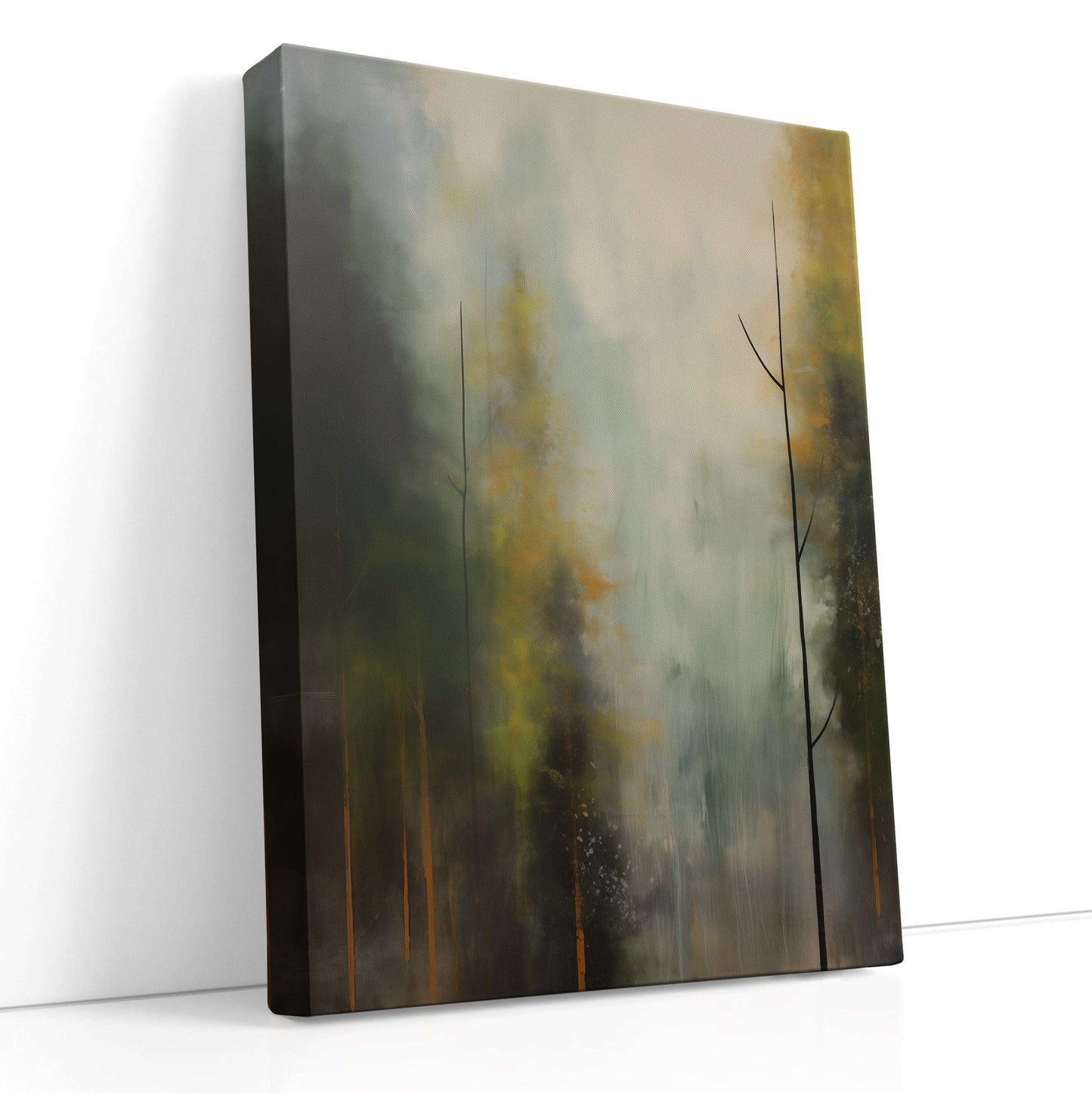 Mystery in Foggy Forest - Canvas Print - Artoholica Ready to Hang Canvas Print