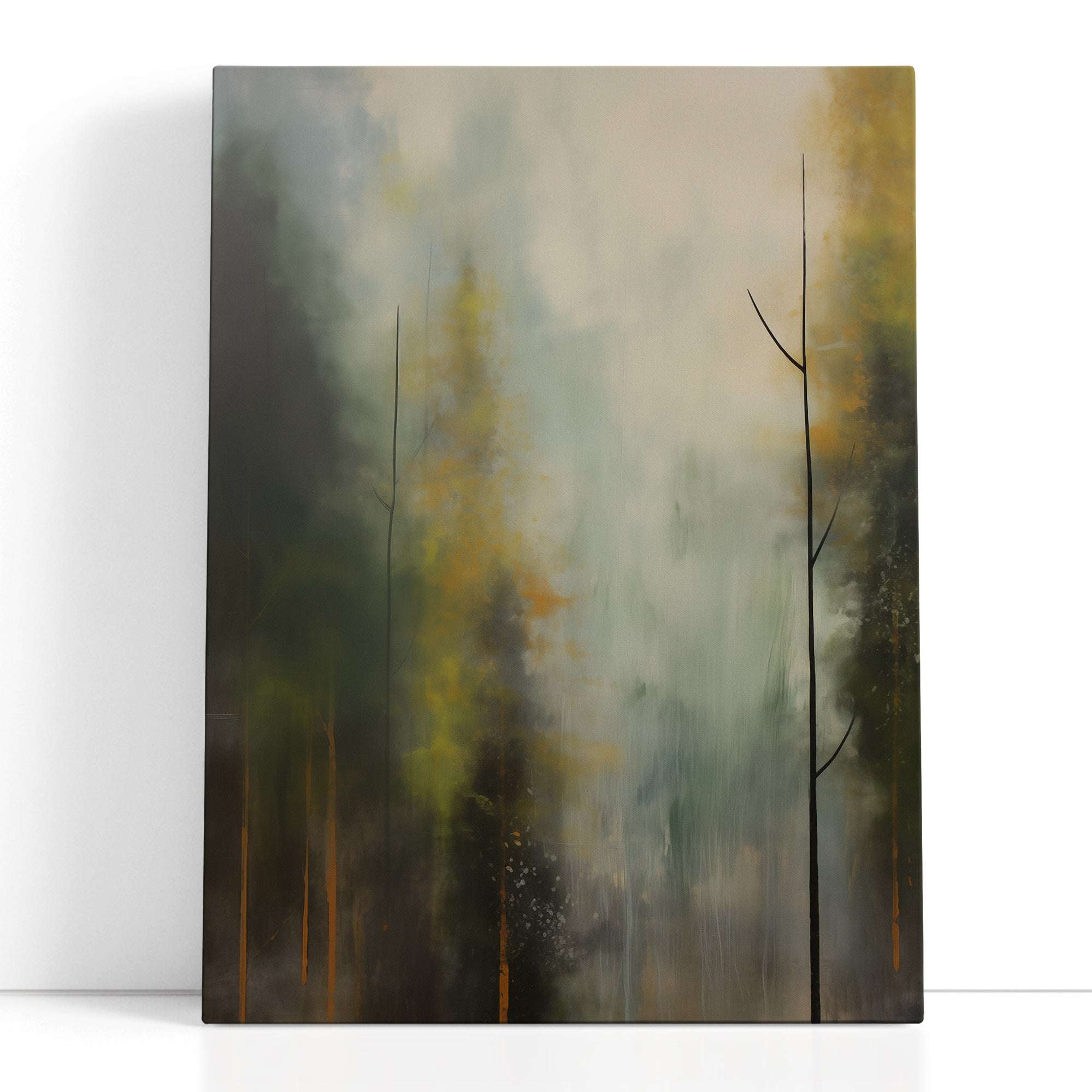 Mystery in Foggy Forest - Canvas Print - Artoholica Ready to Hang Canvas Print