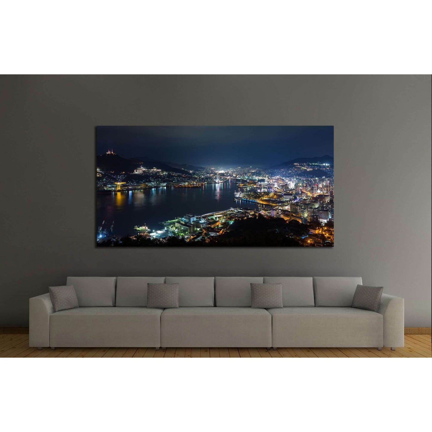 Nagasaki night №2950 Ready to Hang Canvas PrintCanvas art arrives ready to hang, with hanging accessories included and no additional framing required. Every canvas print is hand-crafted, made on-demand at our workshop and expertly stretched around 100% No