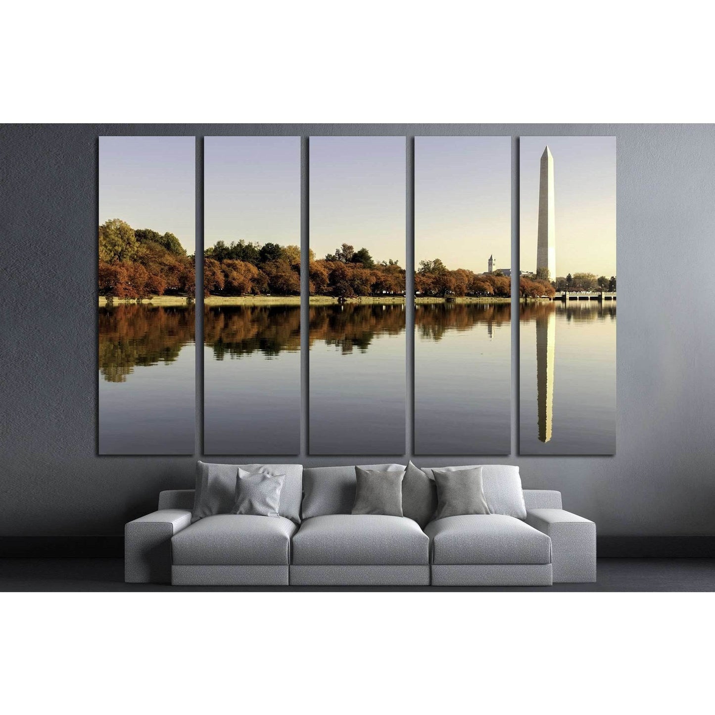 National Mall at autumn. Washington, DC №2063 Ready to Hang Canvas PrintCanvas art arrives ready to hang, with hanging accessories included and no additional framing required. Every canvas print is hand-crafted, made on-demand at our workshop and expertly